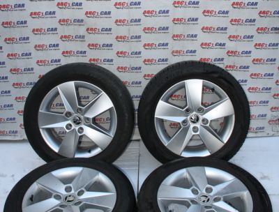 Set jante aliaj R16 Skoda Octavia 3 (5E3) 2013-2019 5E0601025H
