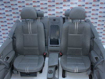 Interior din piele gri cu incalzire BMW X3 E83 2003-2010