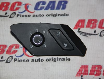 Panou butoane reglaj oglinzi si blocare usi VW Golf 7 2014-2020 5G0959565AJ