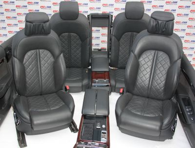 Interior din piele (cu ventilatie, memorii + incalzire) Audi A8 4H 2010-2016