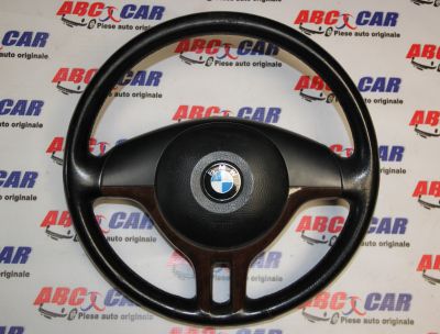 Volan din piele+mahon cu airbag BMW Seria 3 E46 1998-2005