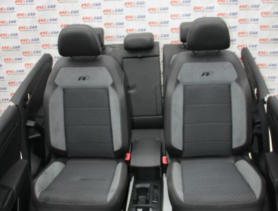 Interior din piele si textil VW T-Roc (A11) R-Line 2017-prezent