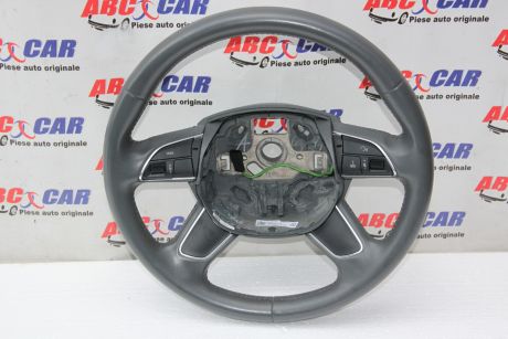 Volan din piele cu comenzi Audi A4 B8 8K cod: 4L0419091AC 2008-2015