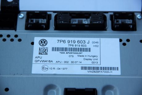 Display NAVI RNS 850 VW Touareg (7P) 2010-2018 7P6919603J