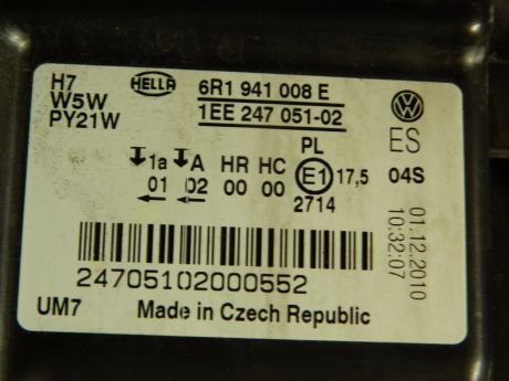 Far dreapta VW Polo 6R 2008-2014 6R1941008E