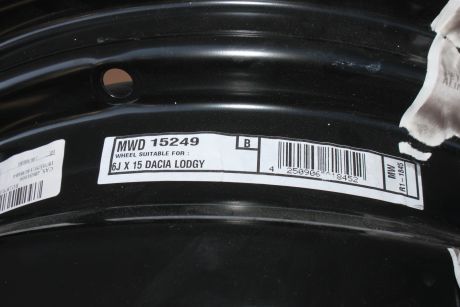 Set jante tabla R15 Dacia Lodgy 2012-2017 ET40, 4x100