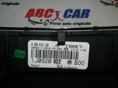 Ceas de bord VW Golf 4 1999-2004 1.4 16V 1J0920822