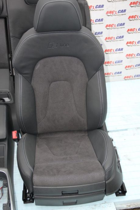Interior din piele si alcantara S-line Audi A4 B8 8K limuzina 2008-2015