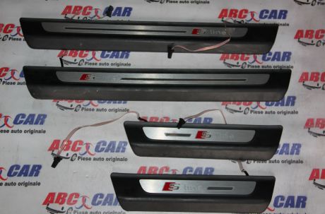 Set ornamente praguri S-line (iluminate) Audi Q7 4M 2016-prezent 4M0947417B