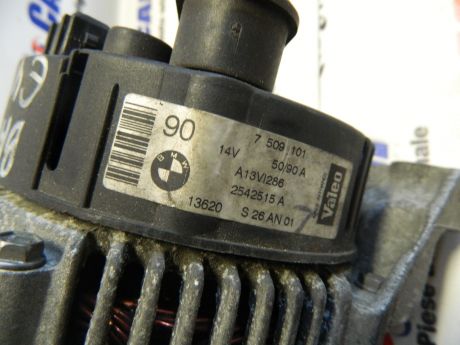 Alternator Valeo BMW  Seria 3 E46 1998-2005 1.6 14V 50/90 Amp 2542515A