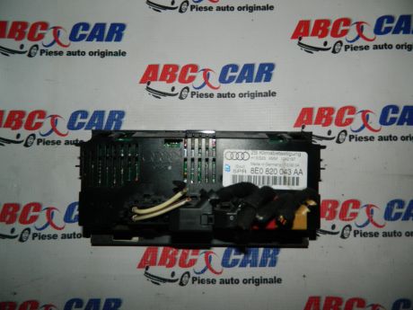 Panou climatronic Audi A4 B6 8E 2000-2005 Cod: 8E0820043AA