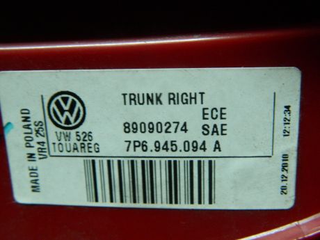 Stop dreapta haion VW Touareg (7P) 2010-2018 Cod: 7P6945094A