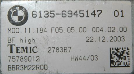 Modul usa stanga fata BMW Seria 5 E60/E61 2005-2010 6135-6945147 01