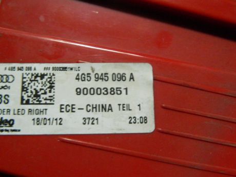 Stop dreapta caroserie cu led Audi A6 4G C7 Limuzina 2011-2015 Cod: 4G5945096A