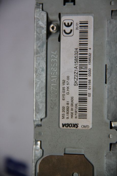 Radio Skoda Fabia 1 (6Y) 2000-2007 6Y0035152