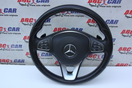 Volan din piele cu comenzi si padele Mercedes A-Class W176 A0014609503