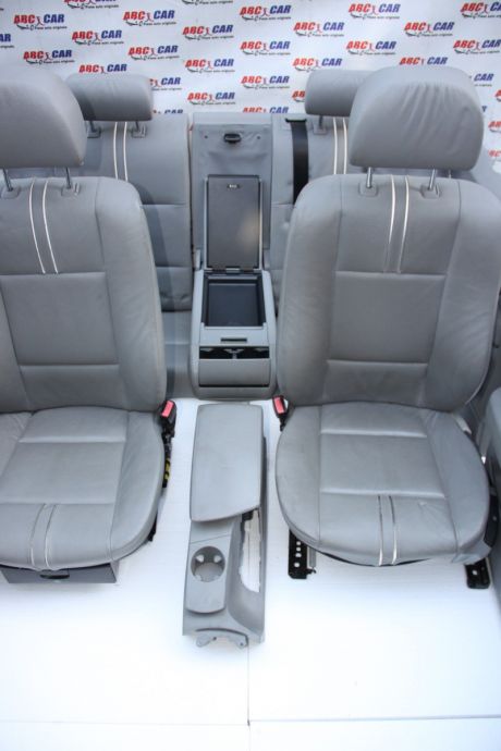 Interior din piele gri cu incalzire BMW X3 E83 2003-2010