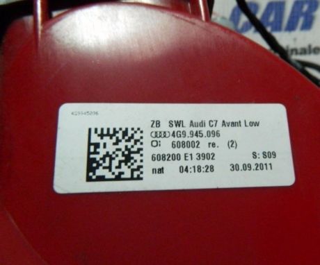 Stop dreapta caroserie Audi A6 4G C7 combi 2011-2015 Cod: 4G9945096