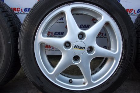 Set jante aliaj TITAN R14 Firestone VW Golf 3 1991-1998