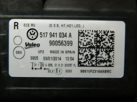 Far dreapta Bi-Xenon Led VW Golf Sportsvan 2014-In prezent 517941034A