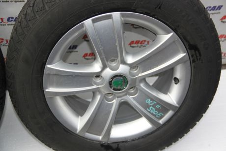Set jante aliaj R15 Skoda Octavia 2 (1Z3) 2004-2013 1Z0601025S