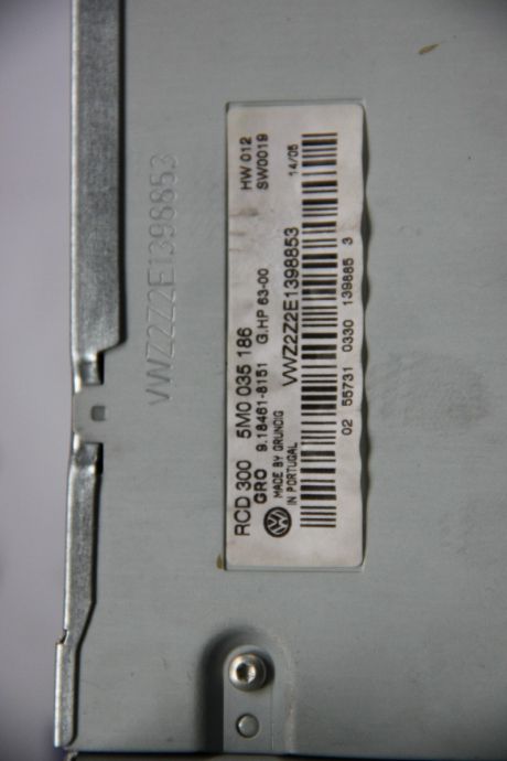 Radio CD VW Golf 5 2005-2009 5M0035186