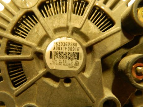Alternator Peugeot 307 2001-2008 2.0 HDI 9639362380