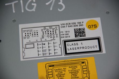 Radio CD RCD 510 VW Passat B6 2005-2010 3C8035195F