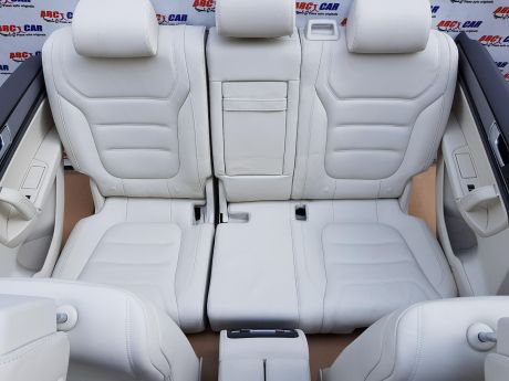 Interior complet din piele alba full electric cu memorie VW Touareg (7P) 2010-2018