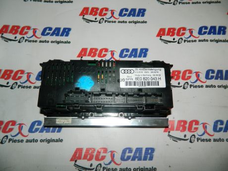 Panou comanda clima Audi A4 B6 8E 2000-2005 Cod: 8E0820043H