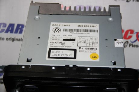 Radio CD RCD 210 VW Polo 6R 2008-2014 5M0035156C