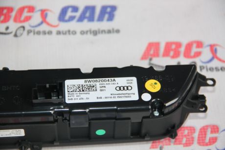 Panou climatronic Audi A5 (F5) 2016-2024 8W0820043A