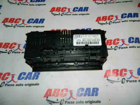 Panou comanda clima Audi A4 B6 8E 2000-2005 Cod: 8E0820043AD