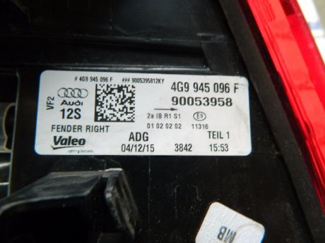 Stop dreapta caroserie Audi A6 4G C7 facelift 2015-in prezent  avant Cod: 4G9945096F