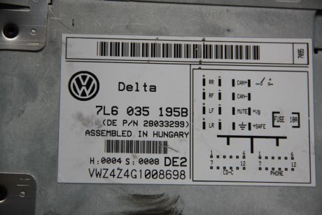 CD Player VW Touareg (7L) 2003-2010 7L6035195B