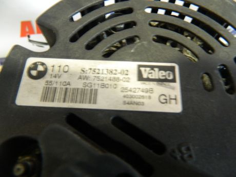 Alternator Valeo BMW E46 1998-2005 1.8 B 14V 55/110 Amp 752138202