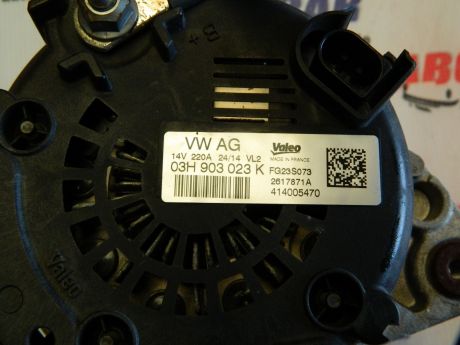 Alternator VW Touareg (7P) 3.6 FSI 14V 220A 2010-2018 03H903023K