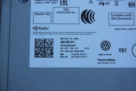 Magazie CD-uri VW Passat B8 2015-2023 3Q0035874