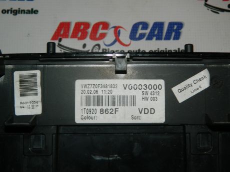Ceas de bord VW Touran 1 2003-2009 1.9 TDI 1T0920862F