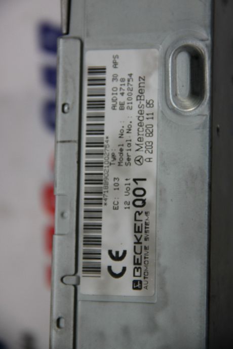 Radio CD Mercedes C-Class W203 2001-2007 A2038201185