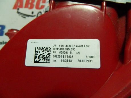 Stop stanga caroserie Audi A6 4G C7 combi 2011-2015 Cod: 4G9945095
