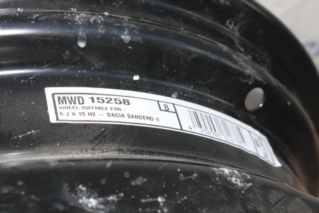 Janta tabla R15 Dacia Sandero 2 ET40, 4x100 2012-2020