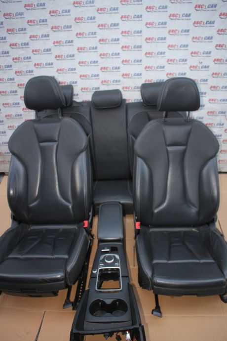 Interior din piele neagra S-line Audi A3 8V sedan 2013-2016