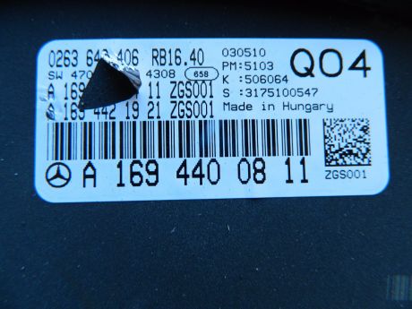 Ceas bord Mercedes A-Class W169 2004-2011 2.0 CDI A1694400811
