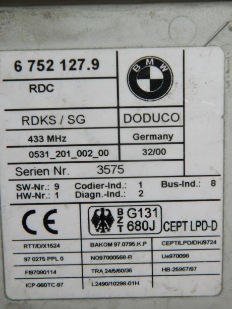 Modul comanda presiune BMW X5 E53 1999-2005 67521279