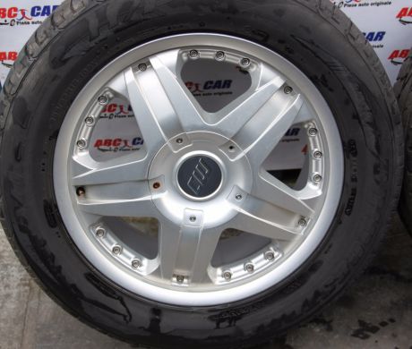 Set jante aluminiu BORBET cu anvelope de vara 255/55 R18 VW Touareg (7L) 2003-2010