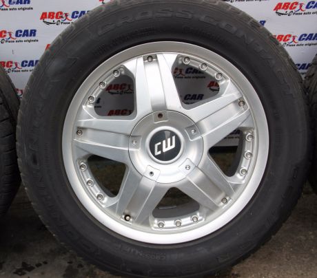 Set jante aluminiu BORBET cu anvelope de vara 255/55 R18 VW Touareg (7L) 2003-2010