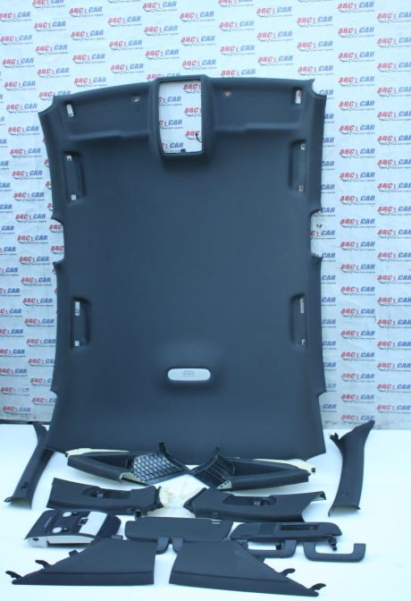 Kit tapiterie plafon si ornamente interior negre Audi A4 B8 8K limuzina 2008-2015 