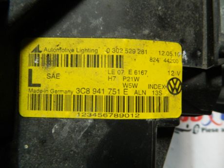 Far stanga cu xenon VW Passat CC 2008-2012 3C8941751E