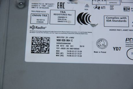 Sistem multimedia / navigatie Skoda Octavia 3 (5E3) facelift 2017-2019 5E0919605M, 5Q0035864C
